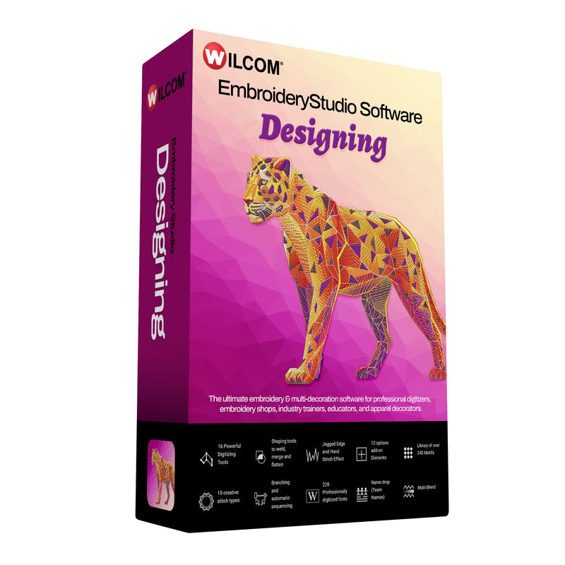 Wilcom EmbroideryStudio Designing & Digitizing Software 2026 Full License Software Wilcom 