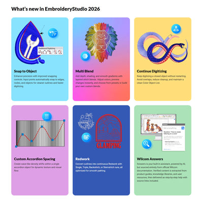 Wilcom EmbroideryStudio Designing & Digitizing Software 2026 Full License Software Wilcom 