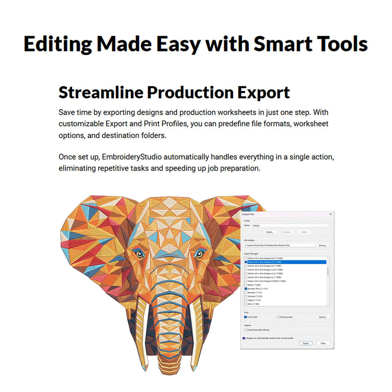 Wilcom EmbroideryStudio Editing Software 2026 Full License Software Wilcom 