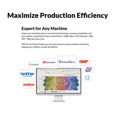 Wilcom EmbroideryStudio Editing Software 2026 Full License Software Wilcom 