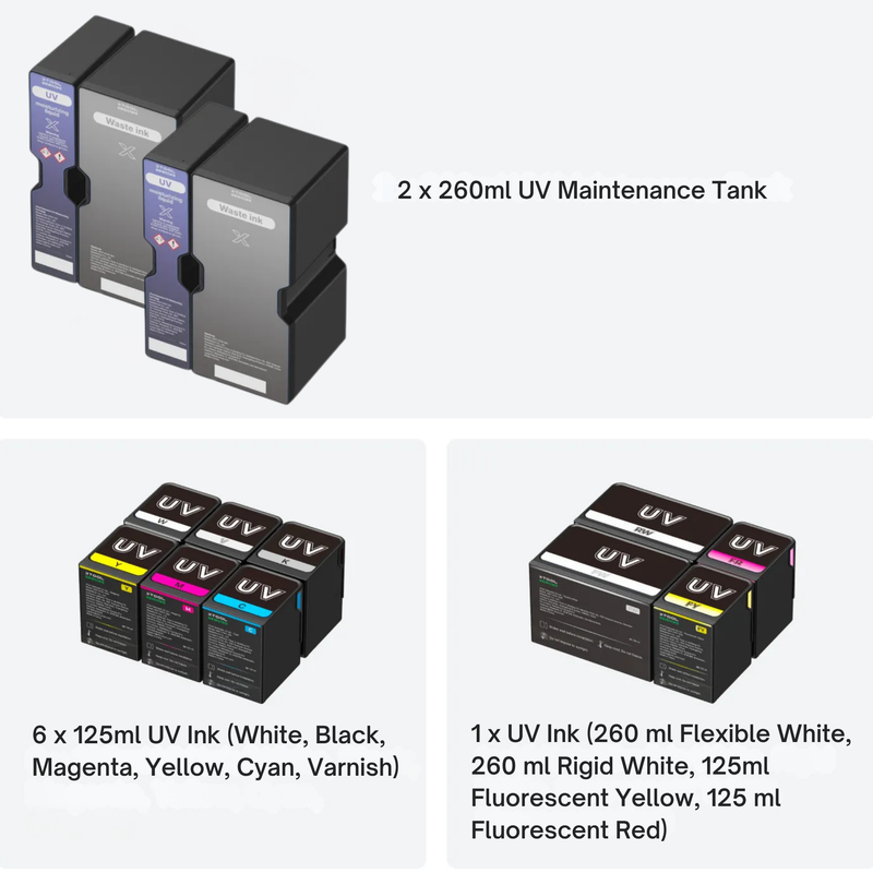 xTool O1 Omni Dual Head Ink & Maintenance Tank Refill Set
