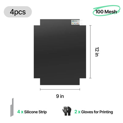 xTool 100 Mesh Polyester Fast-Engrave Screen 9" x 12" - 4 Pieces Laser Engraver Accessories xTool 