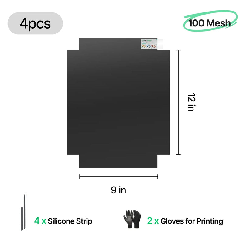 xTool 100 Mesh Polyester Fast-Engrave Screen 9" x 12" - 4 Pieces Laser Engraver Accessories xTool 