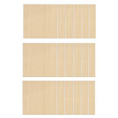 xTool 1/8" Basswood Plywood Sheets -12in x 12in Laser Engraver Accessories xTool 18 Pieces 