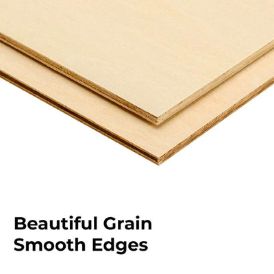 xTool 1/8" Basswood Plywood Sheets -12in x 12in Laser Engraver Accessories xTool 