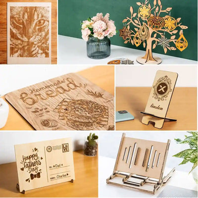 xTool 1/8" Basswood Plywood Sheets -12in x 12in Laser Engraver Accessories xTool 