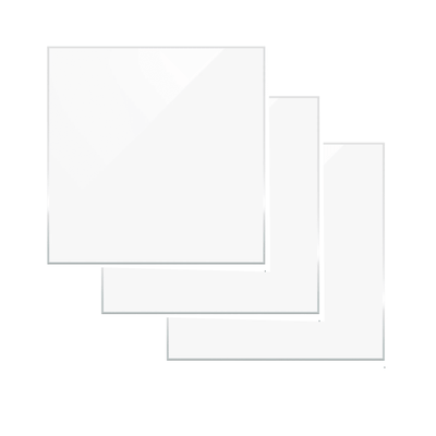 xTool 1/8" Clear Glossy 12in x 12in Acrylic Sheets - 3 Pack Swing Design 1