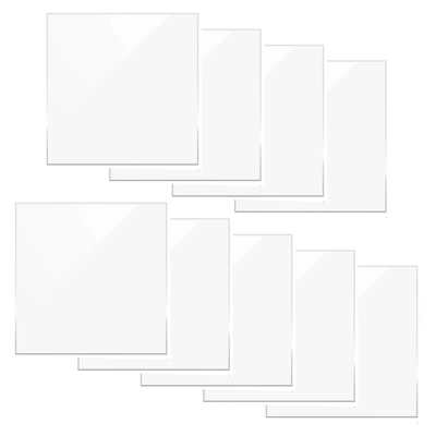 xTool 1/8" Clear Glossy 12in x 12in Acrylic Sheets - 9 Pack Swing Design 1