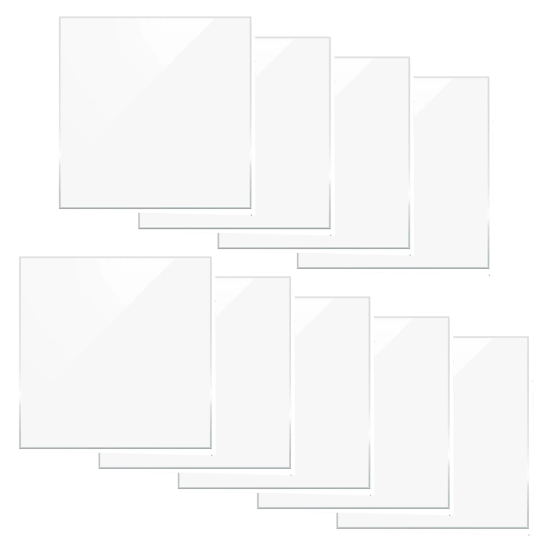 xTool 1/8" Clear Glossy 12in x 12in Acrylic Sheets - 9 Pack Swing Design 1