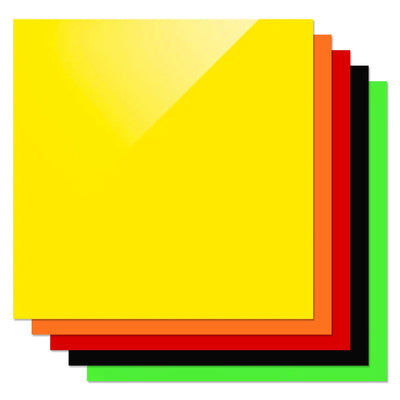 xTool 1/8&quot; Colored Acrylic Assorted Sheet Kit - 10 Pieces Laser Engraver Accessories xTool 