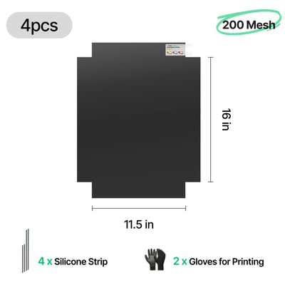 xTool 200 Mesh Polyester Fast-Engrave Screen 9" x 12" - 4 Pieces Laser Engraver Accessories xTool 