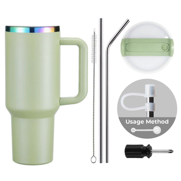 限定　インターナルターモイル Dif-e-Yo InTernal Turmoil xTool 40oz Army Green/Iridescent Tumbler Set | Swing Design