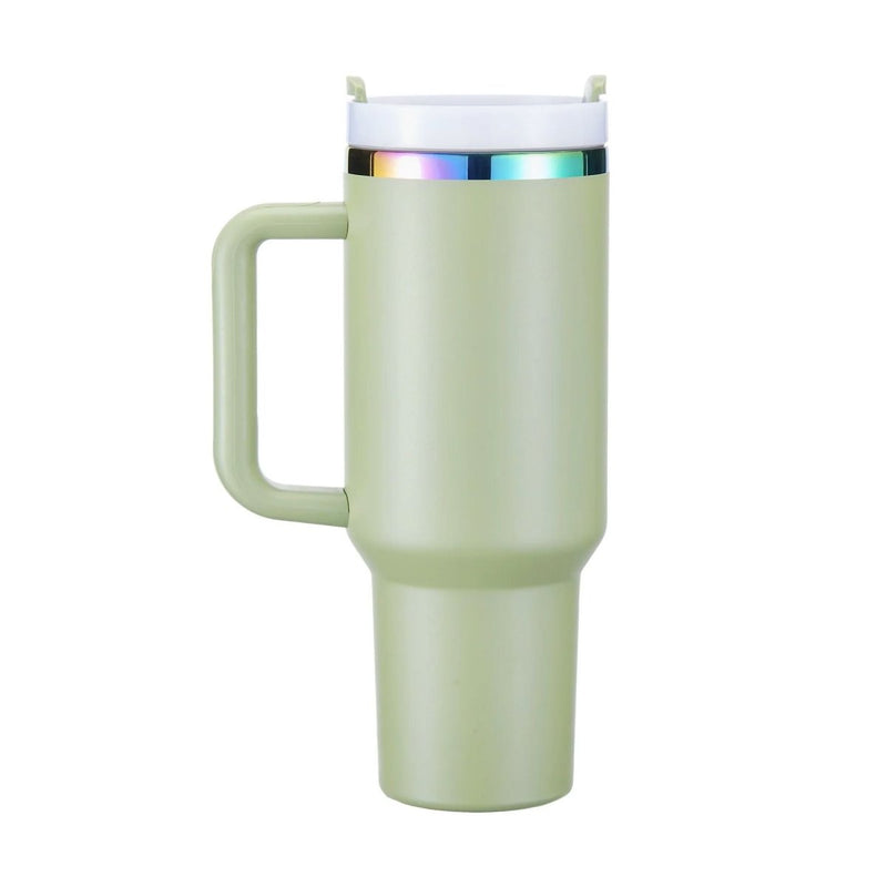 xTool 40oz Army Green to Iridescent Tumbler w/ Removable Handle - 6 Pack - Swing Design2