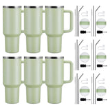 xTool 40oz Army Green to Silver Tumbler w/ Removable Handle - 6 Pack Laser Engraver Accessories xTool 