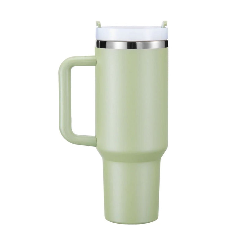xTool 40oz Army Green to Silver Tumbler w/ Removable Handle - 6 Pack - Swing Design3