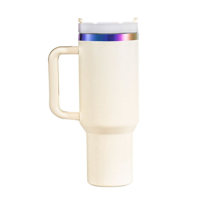 xTool 40oz Cream to Iridescent Tumbler w/ Removable Handle - 6 Pack - Swing Design2
