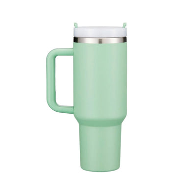 xTool 40oz Green to Silver Tumbler w/ Removable Handle - 6 Pack - Swing Design2