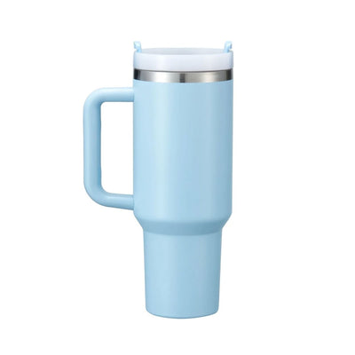 xTool 40oz Pastel Blue to Silver Tumbler w/ Removable Handle - 6 Pack - Swing Design2