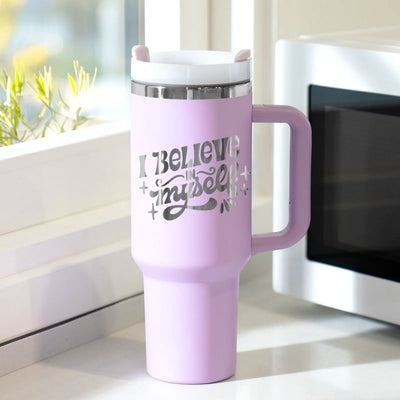 xTool 40oz Purple to Silver Tumbler w/ Removable Handle - 6 Pack - Swing Design5