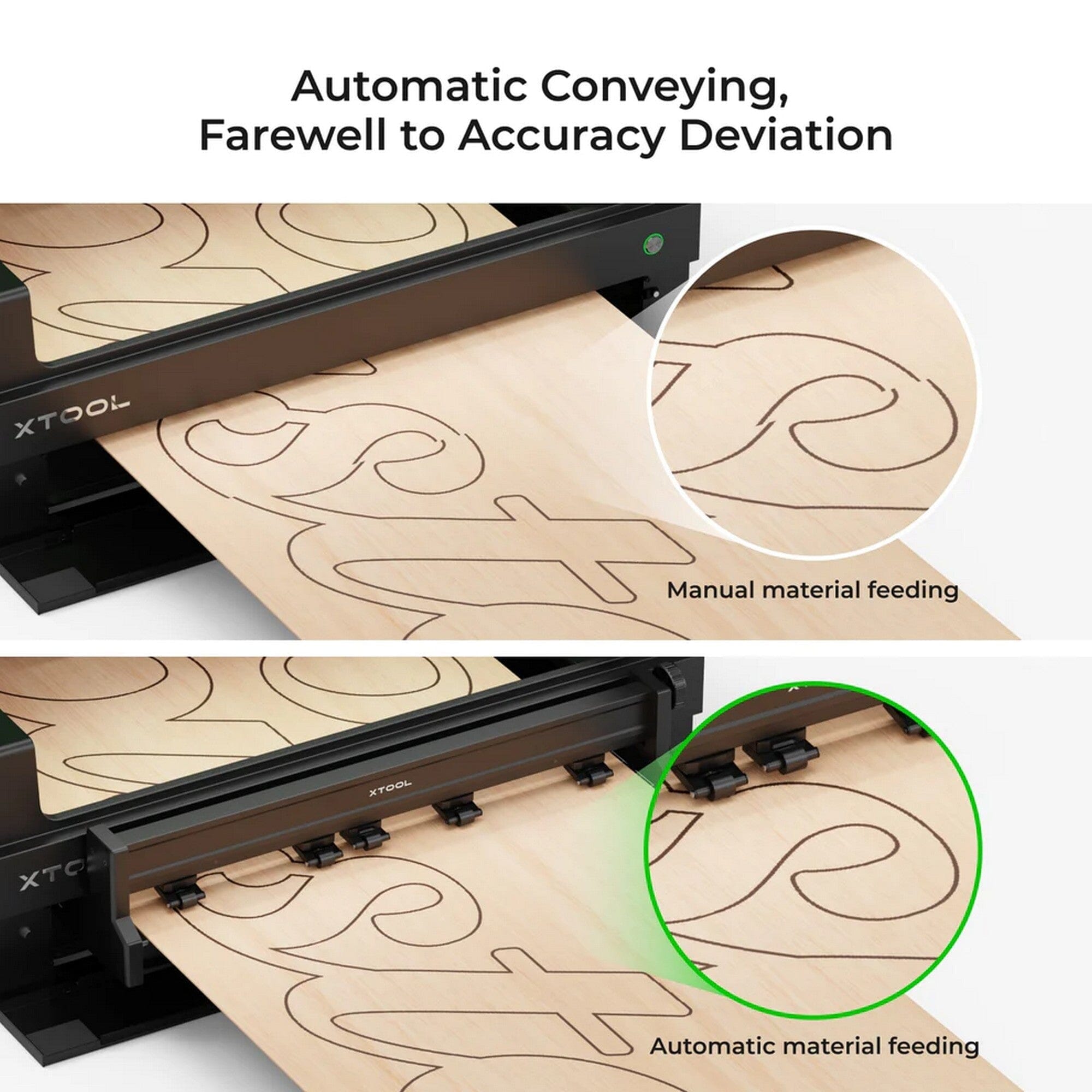 xTool Automatic Conveyor Feeder Additional Rails - 25.5" Laser Engraver xTool 