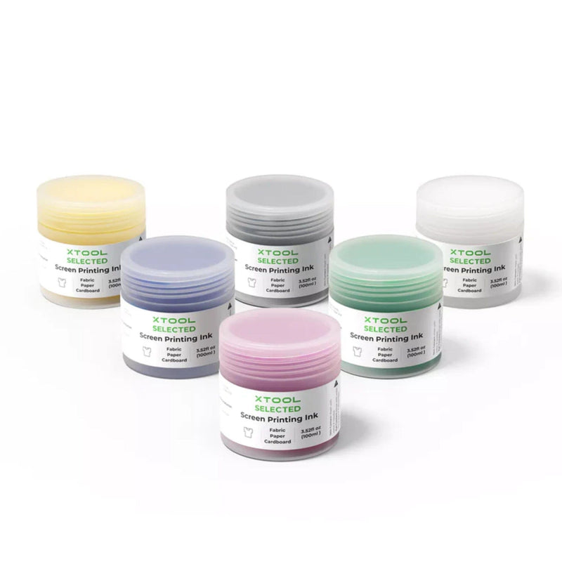 xTool Basic Color Screen Printing Ink Set - 6 Colors Laser Engraver Accessories xTool 