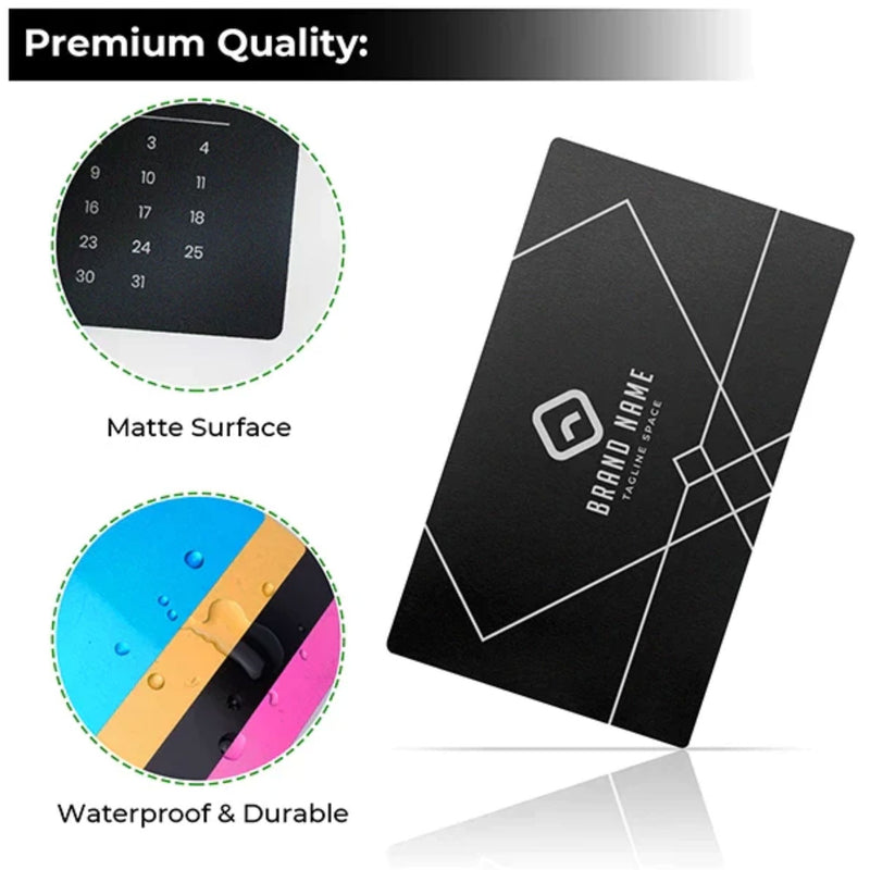 xTool Black Aluminum Business Cards - 60 Pieces Laser Engraver Accessories xTool 