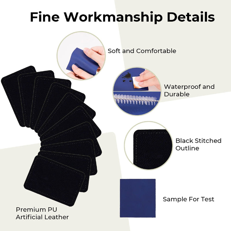 xTool Black To Gold Laserable PU Rectangular Patch - 10 Pack Laser Engraver Accessories xTool 