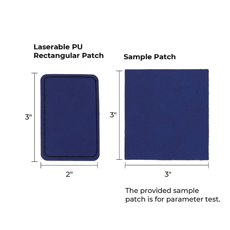 xTool Black To Silver Laserable PU Rectangular Patch - 10 Pack Laser Engraver Accessories xTool 