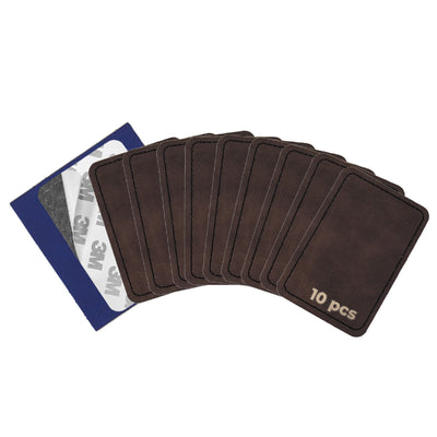 xTool Brown To Gold Laserable PU Rectangular Patch - 10 Pack Laser Engraver Accessories xTool 