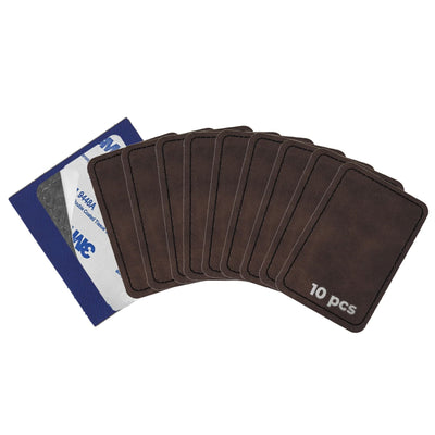 xTool Brown To Silver Laserable PU Rectangular Patch - 10 Pack Laser Engraver Accessories xTool 