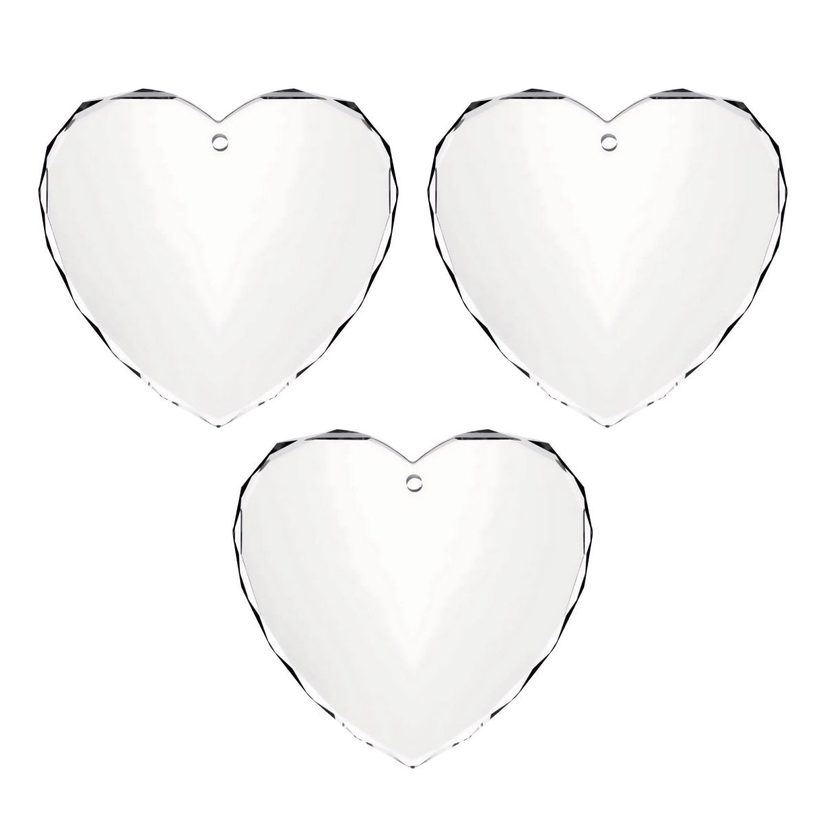 xTool K5 Crystal Faceted Heart Ornament | Swing Design