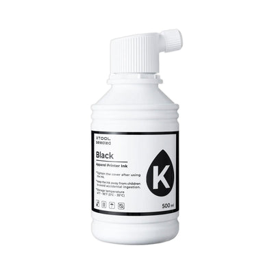 xTool DTF Apparel Printer 500ml Ink Refill - Black - Swing Design1