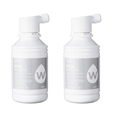 xTool DTF Apparel Printer 500ml Ink Refills - White 2 Pack - Swing Design1
