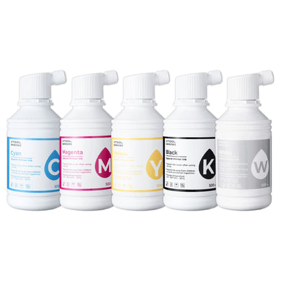xTool DTF Apparel Printer 500ml Ink Set Refills - CMYK+W DTF xTool 