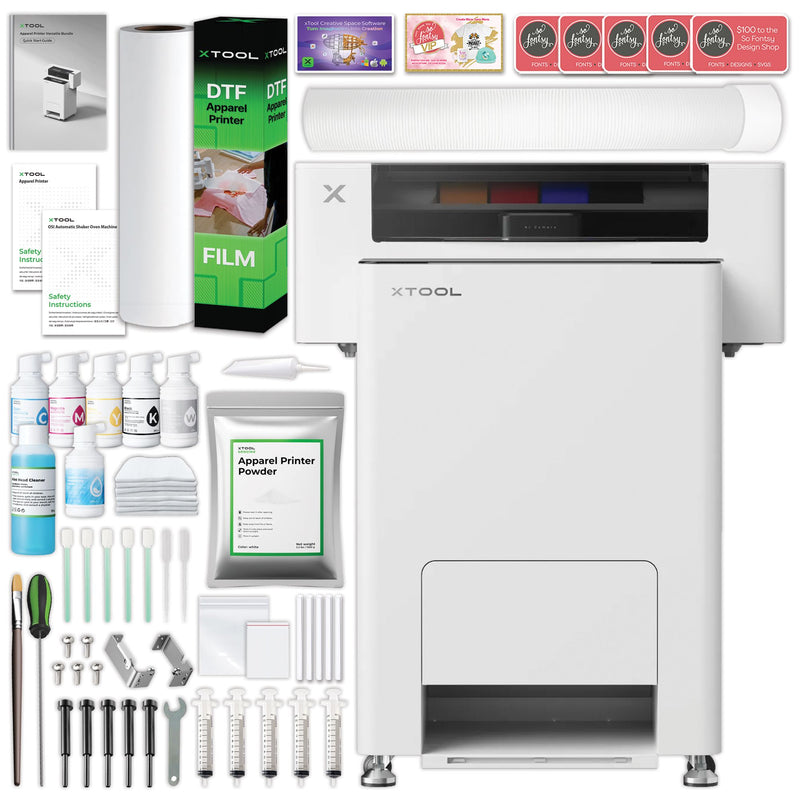xTool DTF Apparel Printer Bundle with P2S CO2 Laser Cutter DTF Bundles xTool 