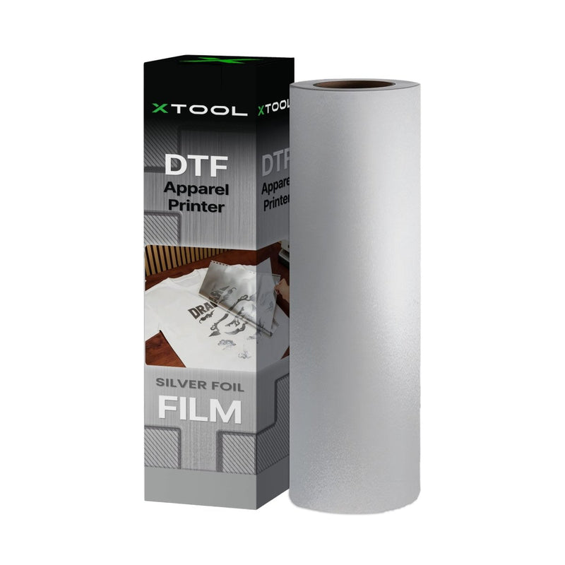 xTool DTF Apparel Printer Silver Foil Film Roll - 30m - Swing Design1