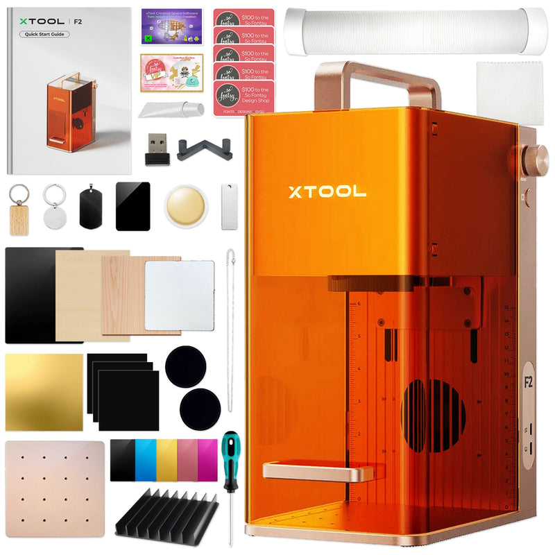 xTool F2 5W IR & 15W Diode Portable Laser Engraver & Cutter Bundle Laser Engraver xTool 
