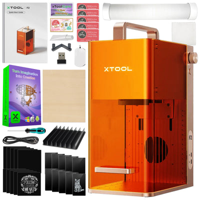 xTool F2 5W IR & 15W Diode Portable Laser Engraver with Slide Extension Bundle Laser Engraver xTool 