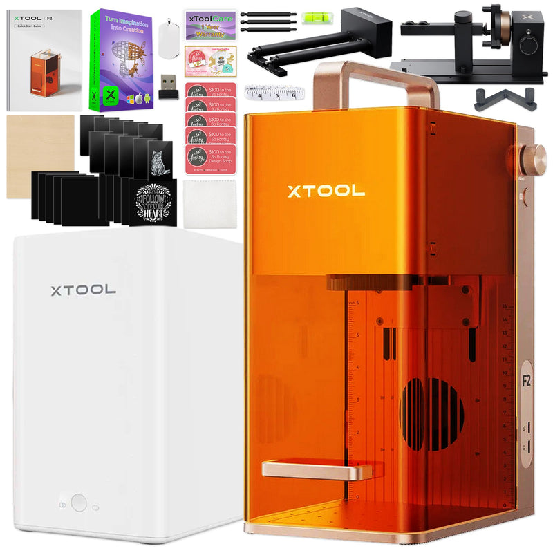 xTool F2 Diode Portable Laser Engraver with 5-in-1 Cup Spinner & Filter Laser Engraver xTool 