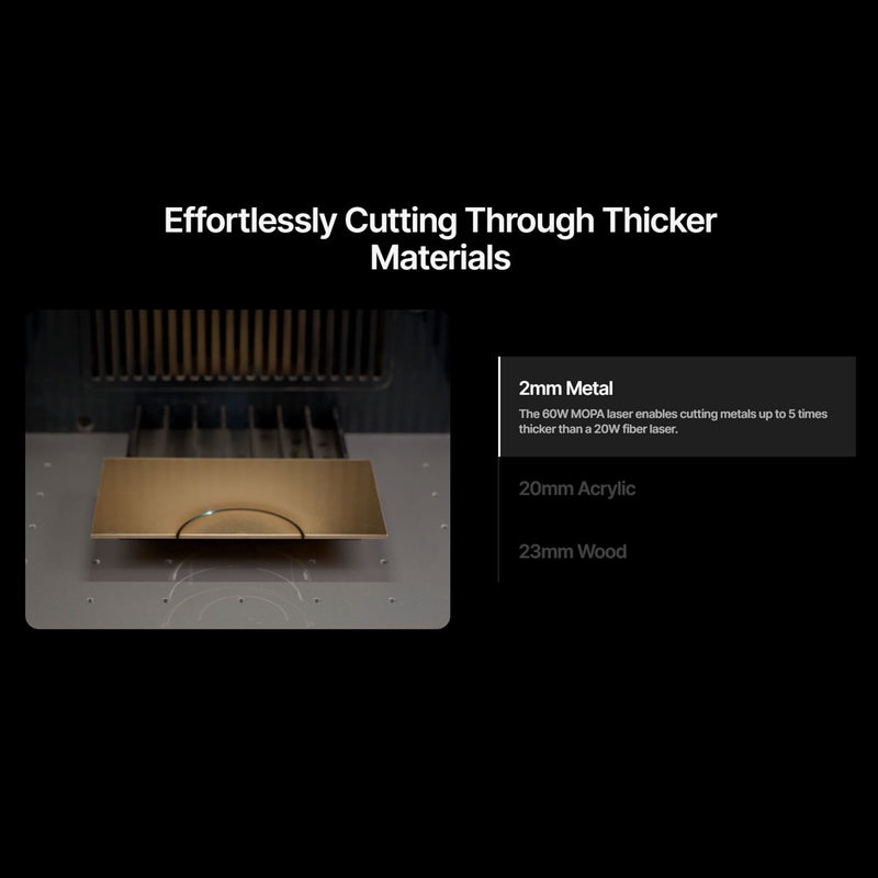 xTool F2 Ultra 60W MOPA & 40W Diode Dual Laser Engraver Bundle Laser Engraver xTool 