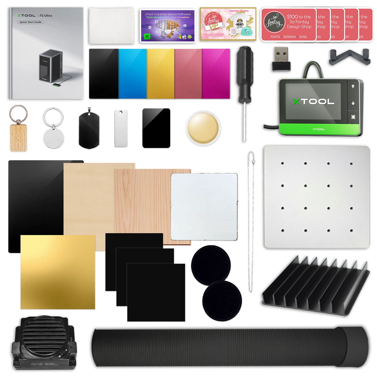 xTool F2 Ultra 60W MOPA &amp; 40W Diode Laser Engraver with Conveyor, Filter, Rotary Laser Engraver xTool 