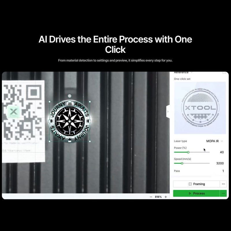 xTool F2 Ultra 60W MOPA & 40W Diode Laser Engraver with Conveyor System Laser Engraver xTool 