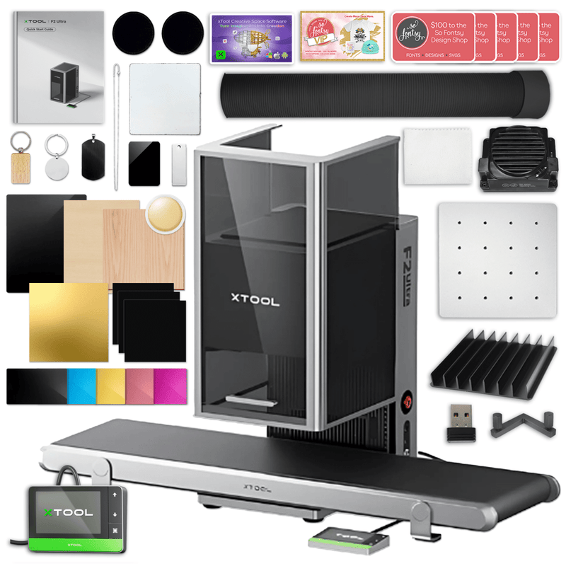 xTool F2 Ultra 60W MOPA & 40W Diode Laser Engraver with Conveyor System Single Laser: 60W MOPA Only Swing Design 1
