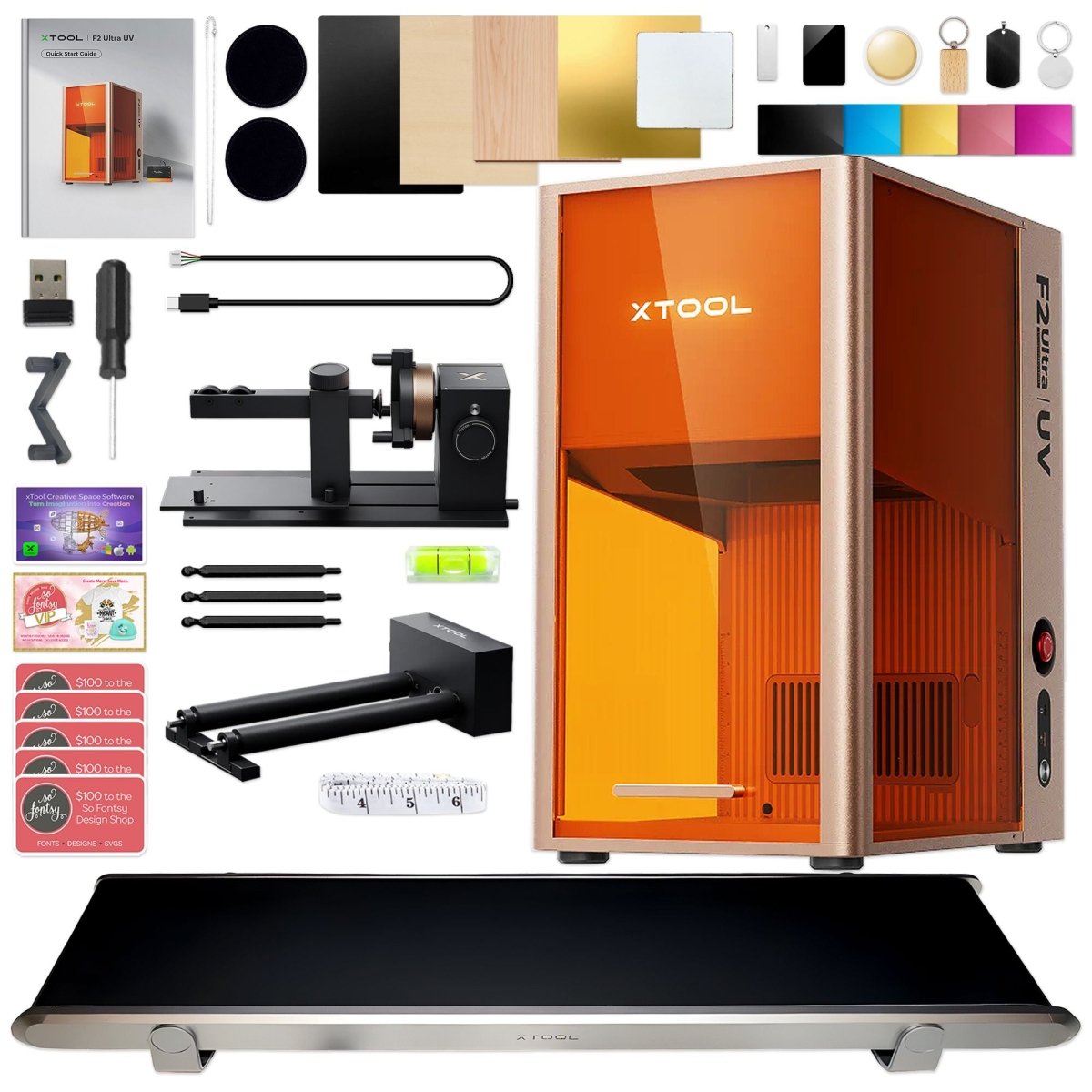 xTool F2 Ultra UV 5W Cold Laser Engraver for Business | Swing Design
