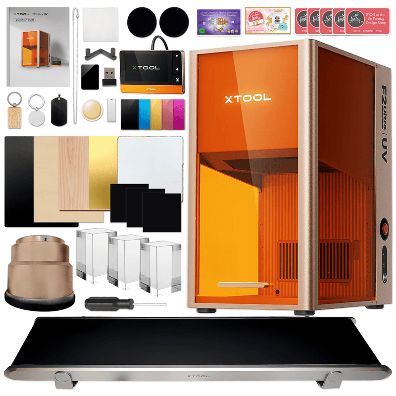 xTool F2 Ultra UV 5W Cold Laser Engraver & Cutter with Conveyor System Swing Design 1