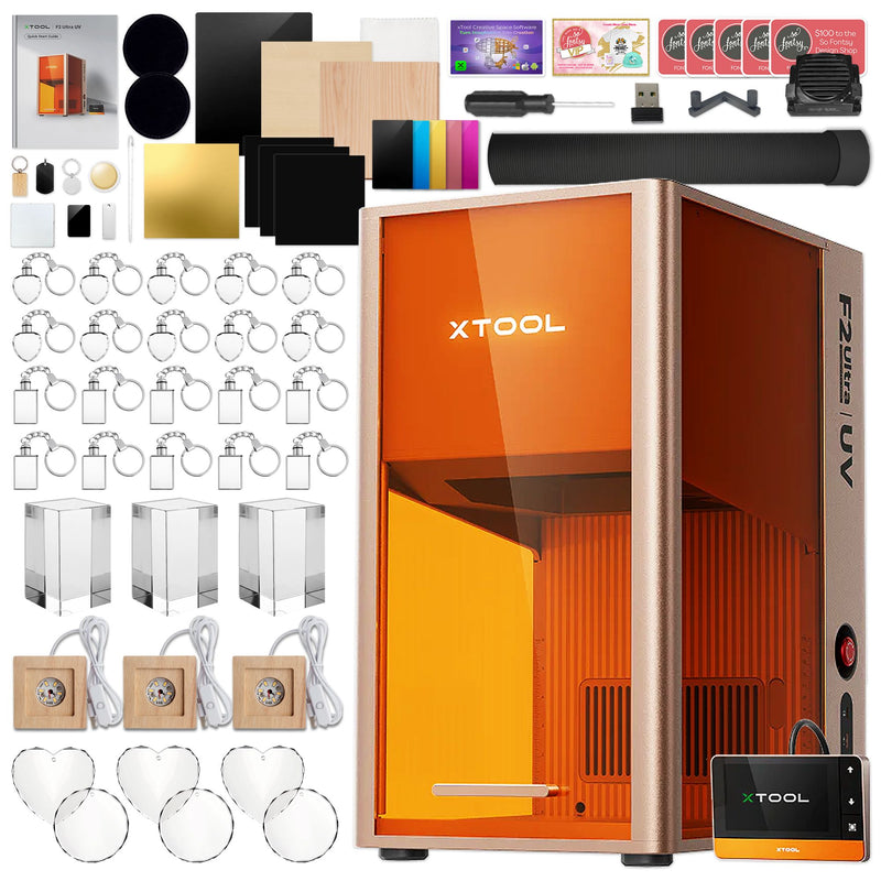 xTool F2 Ultra UV 5W Cold Laser Engraver & Cutter with UV Blank Bundle Laser Engraver xTool 