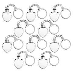 xTool Multicolored LED K5 Crystal Heart Keychain | Swing Design