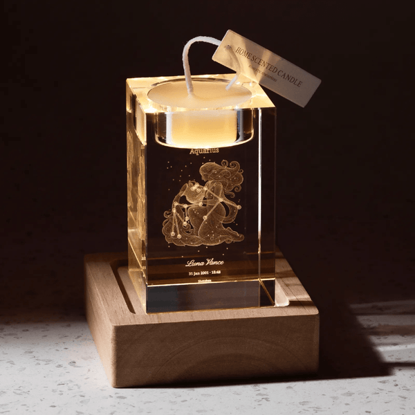 xTool Rectangular K9 Crystal Candle Holders | Swing Design