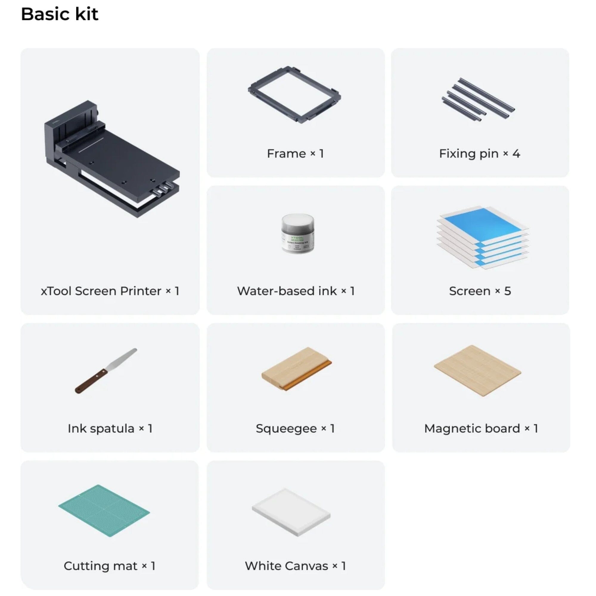 xTool Laser Screen Printing Kit - Single Frame Bundle Laser Engraver Accessories xTool 