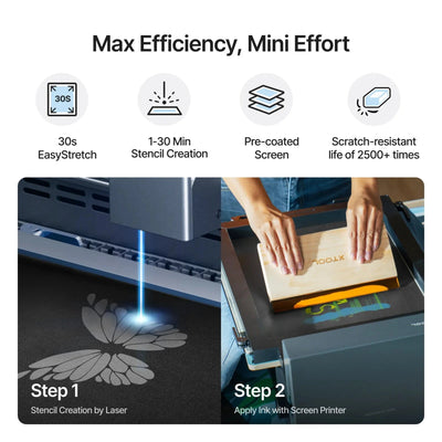 xTool Laser Screen Printing Replacement Frame - 9" x 12" Laser Engraver Accessories xTool 